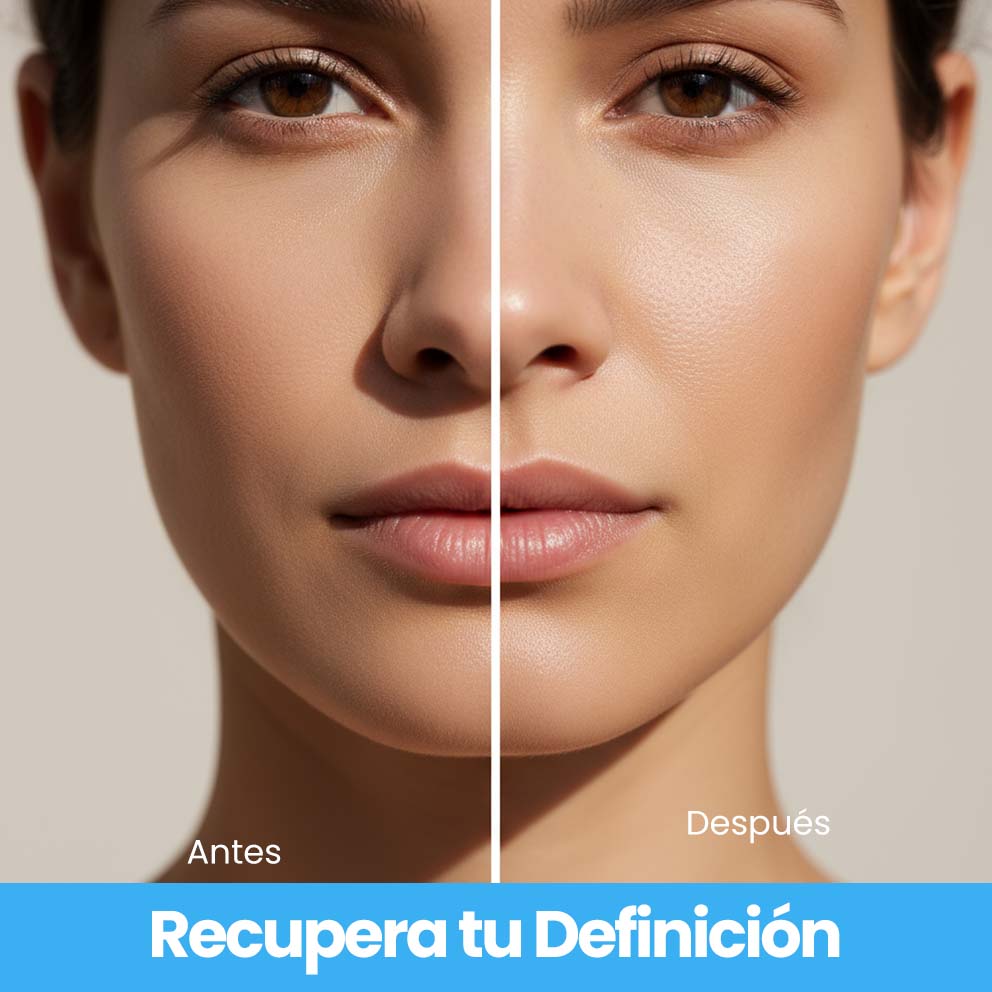 2. Cara más redonda en las fotos - tu mandíbula "desapareció"