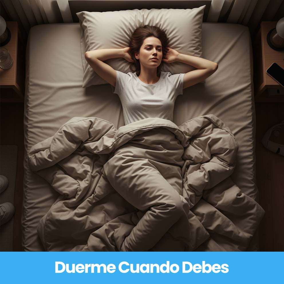 4. Cansada todo el día... pero insomnio por la noche